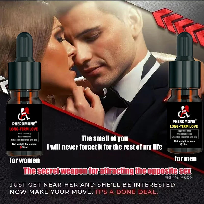 Pheromone Midnight Temptation Perfume Unisex Irresistible Tempting Couple Perfume Attract Opposite Lasting Pheromone Oil Perfume