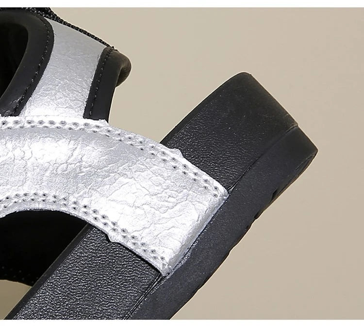 Summer Wedge Sandals for Women 2026 New Fashion Non Slip Beach Shoes Woman Lightweight Casual Platform Plus Size Sandals Women