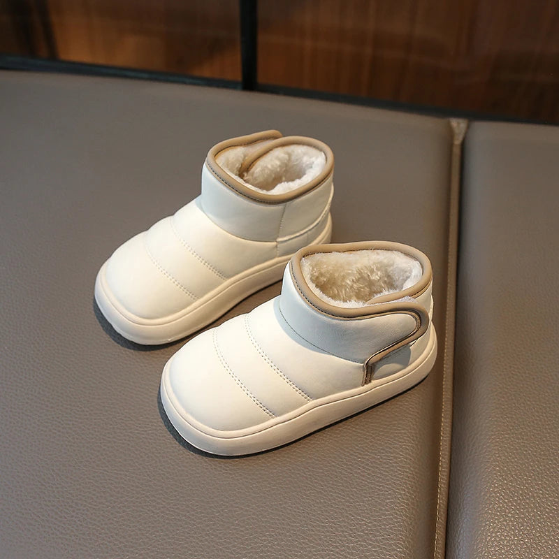Autumn Winter Baby Boys Girls Snow Boots Children Outdoor Plush Shoes Anti-Slippery Infant Casual Shoes Waterproof Kids Boots