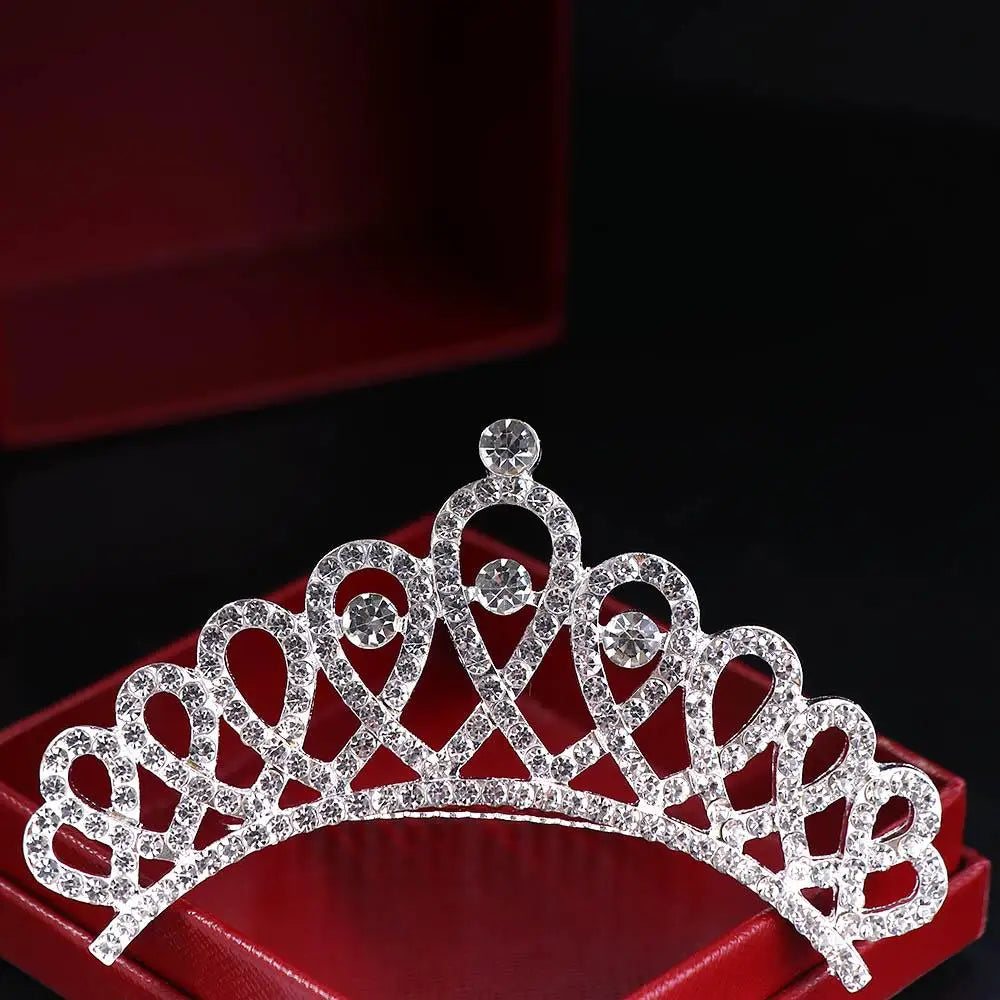 Bridal Stylish Tiara Shiny Crown Sweet Hair Comb Wedding  Jewelry Fashion Accessories Hair  Styling Accessories Headwear