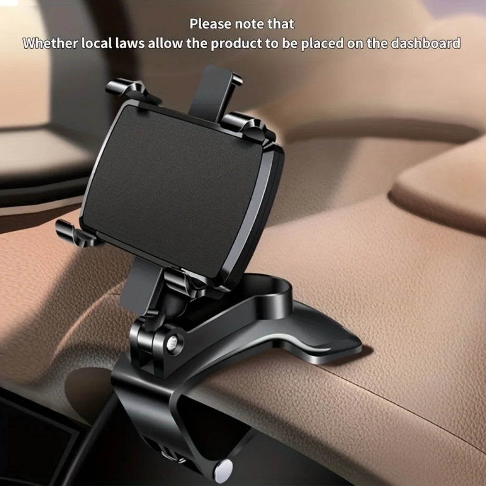 Universal 360° Rotation Car Phone Holder Stand Car Dashboard Clip Mount GPS Navigation Bracket For iPhone Samsung Xiaomi Huawei