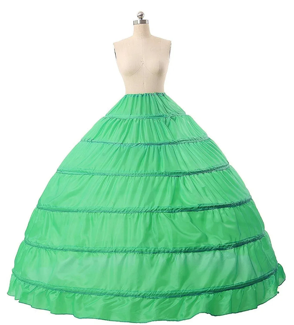 Bridal Petticoat 6 Hoops Ball Gown Petticoat Crinoline Slip Underskirt Bridal Prom Dress Petticoat Purple Red Blue Big Petticoat