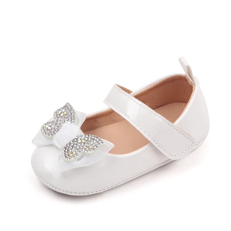 Baby Girl Shoes for 0-1 Years Toddler Spring and Summer Princess Shoes Mary Jane Butterfly Baby Shoes