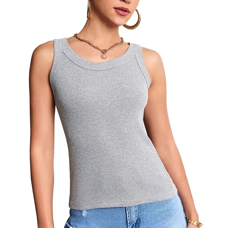 1/3 Pieces Four Seasons Thin Ladies Solid Color Joker Camisole Young Women Plus Size Comfortable and Sexy T-shirt Shirt Casual