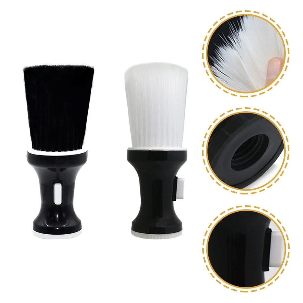 Barber Shop Broken Hair Duster Brush Black Hairdressing Wipe Neck Hair Cleaning Duster Hair Cutting Shaving Brush Styling Tools