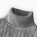 2025 New Men's High Neck Sweater Solid Color Pullover Knitted Warm Casual Turtleneck Sweatwear Woolen Mens Winter Outdoor Tops