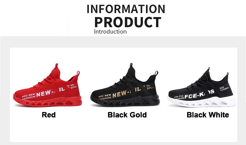 Kids Casual Low Top Lace Up Sneakers Boys Girls Breathable Lightweight Anti Slip Outdoor Walking Children Sports Running Tennis