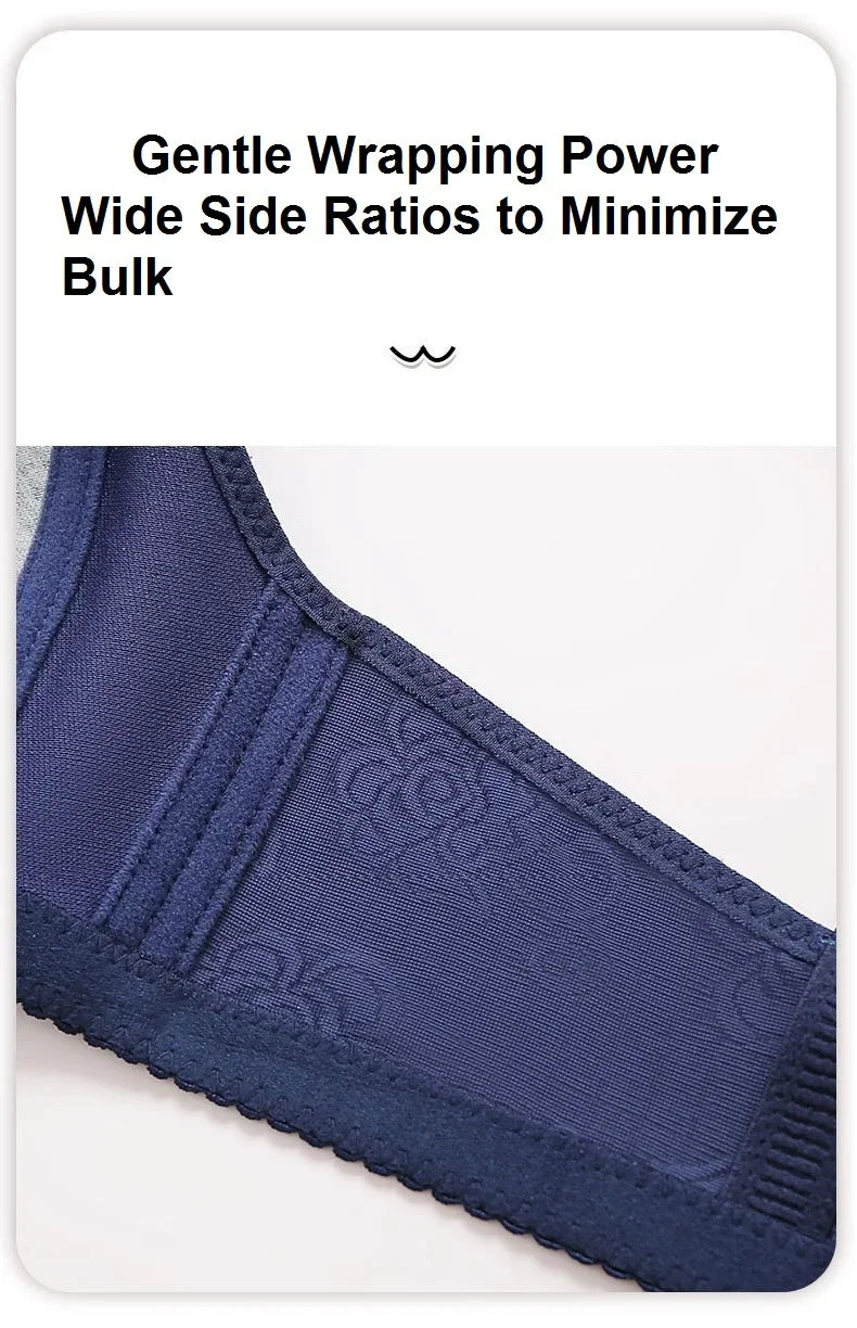 New Women Mom Bra Large Size Thin Cup Elderly Women Female Full-cup Brassiere Non-magnetic Non-steel Ring Ladies Mom Underwear