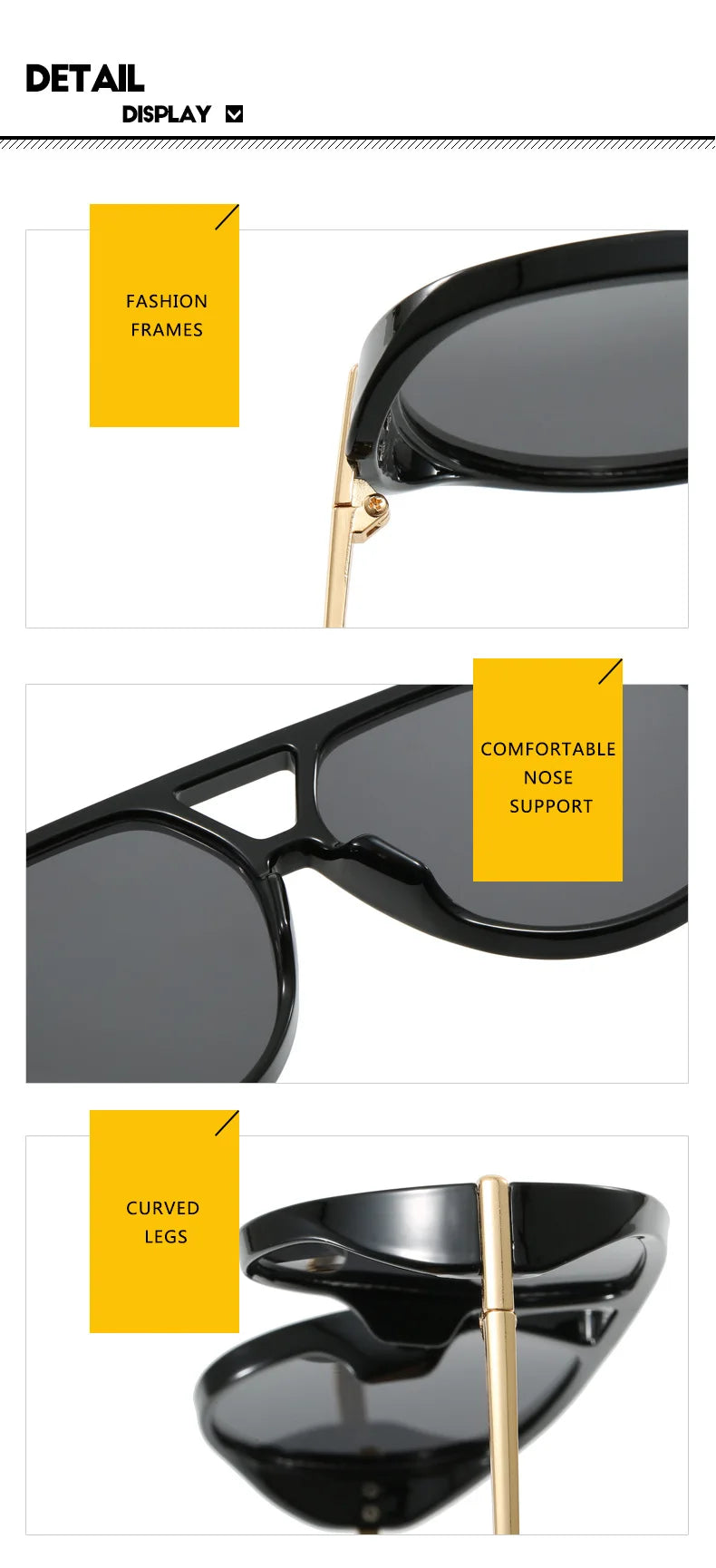 Women Brand Designer Luxury Sun Glasses Sex Vintage Oversized Sunglasses Female Black Fashion Oculos De Sol #300864