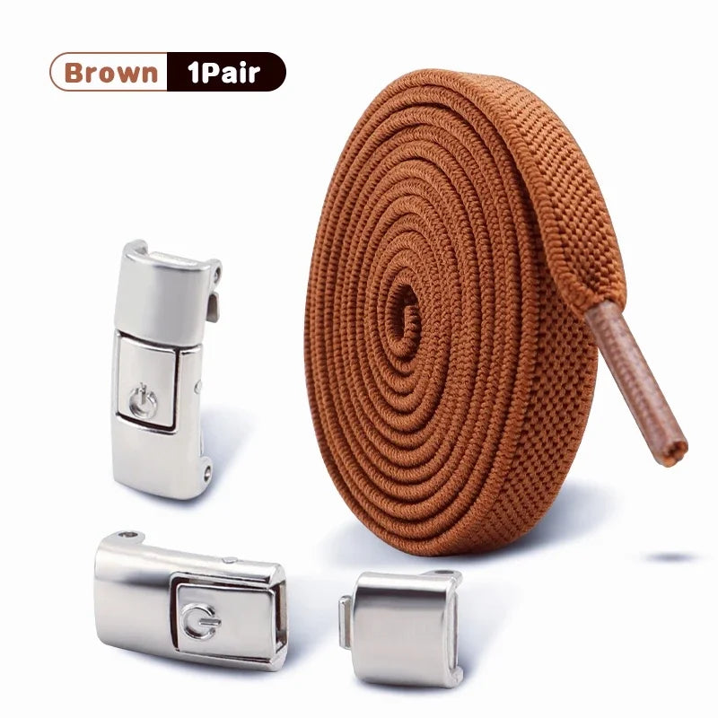 No Tie Shoe Laces Outdoor Sports Shoelaces Without Ties Elastic Laces Sneakers for Kids Adult Unisex Shoelace Shoes Accessories