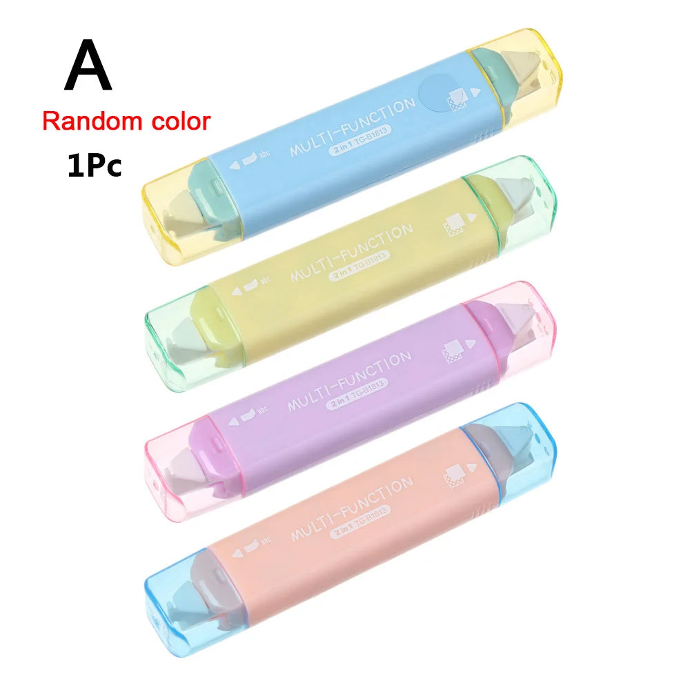 3 Type Creative Double Sided Adhesive Dots Stick Roller Glue Tape Dispenser Sticks Adhesive Cutter Stationery Office Supply
