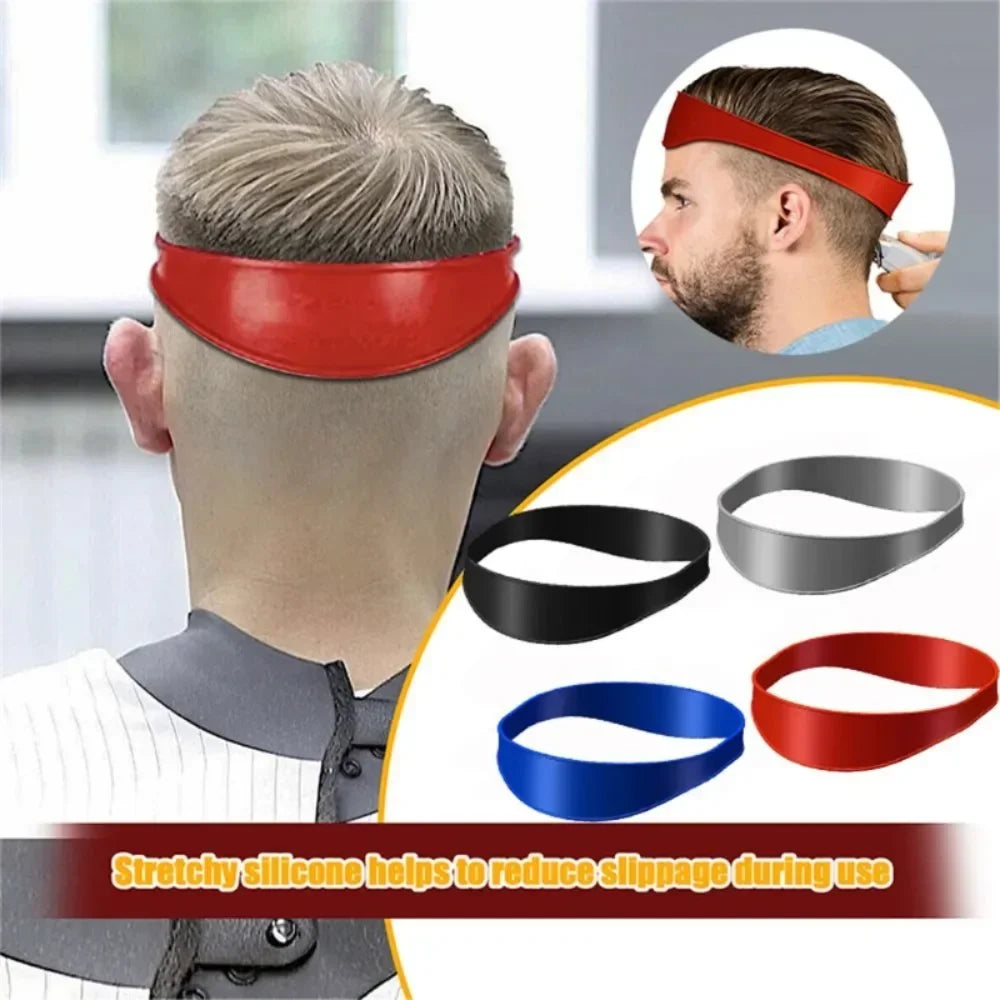 Fade Haircut Tool DIY Hair Trimming Home Haircuts Template Curved Headband Silicone Neckline Shaving Template Barber Supplies