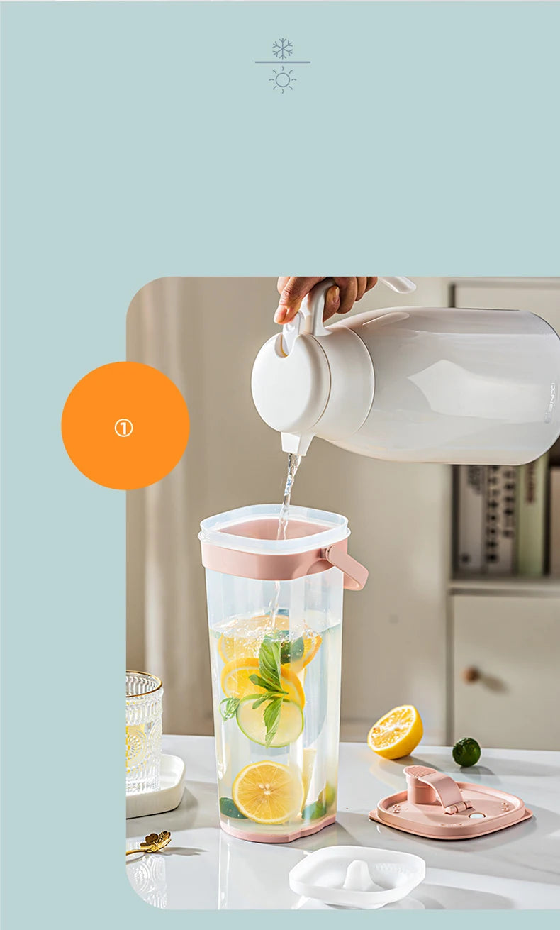 GIANXI Large Capacity Cold Water Pitcher Cold Kettle Refrigerator Iced Beverage Dispenser Refrig Plasticerator Family Living