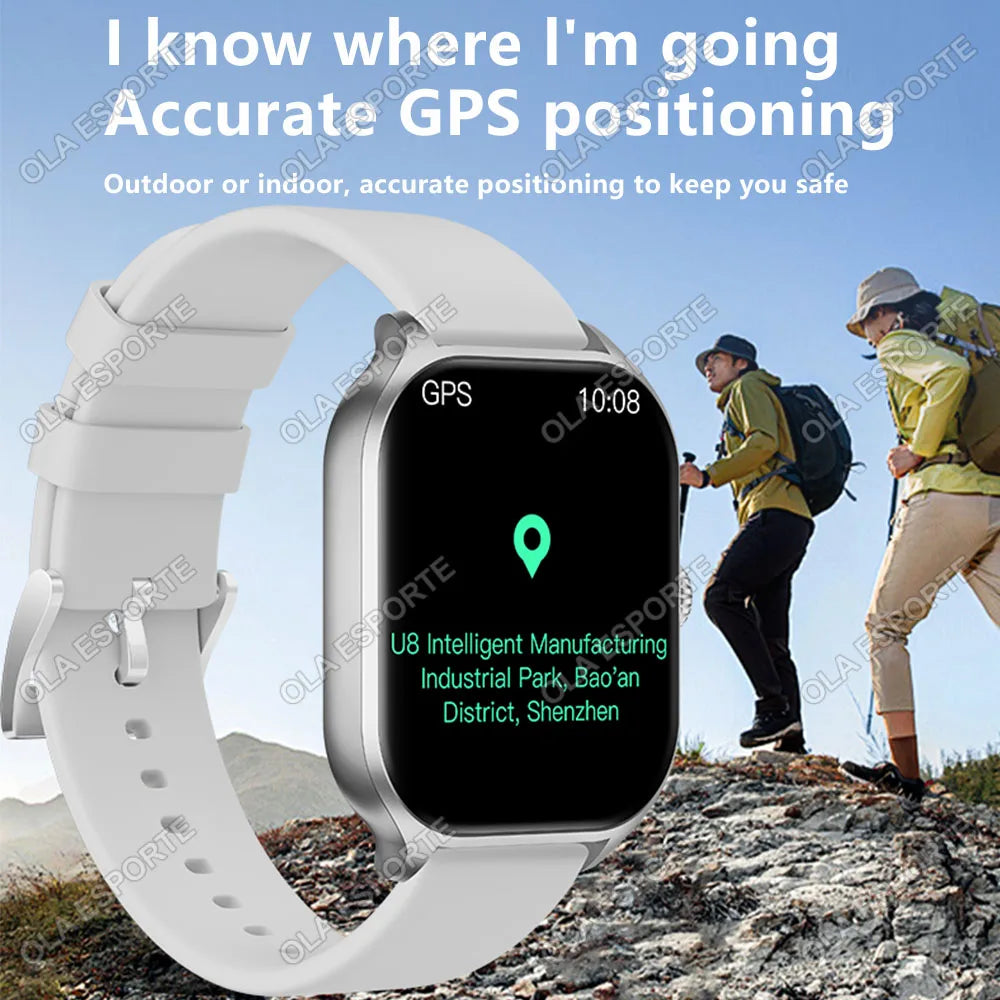 Smart Watch For Android IOS Watches 2.01inch HD Display Bluetooth Call Message Alert Music Sports Mode Smartwatch Men Women Gift