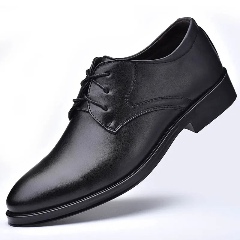 Customizable New Hot Selling Man Formal Black Leather Men Lace Up Oxfords Business Casual Shoes Tailor-made Suits MNX002069