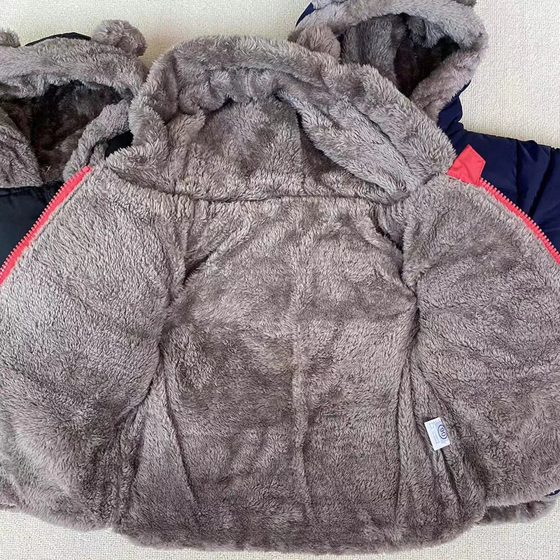 Baby hooded fleece winter jacket for boys & girls