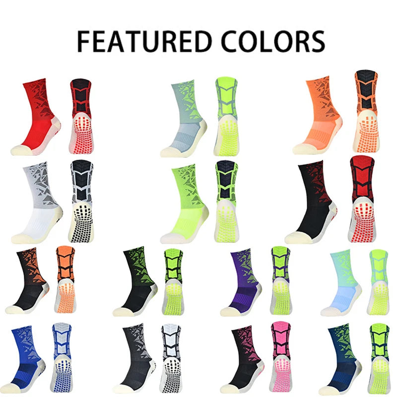 Sports Socks Anti-Slip Football Soccer Socks Thickened Breathable Football Socks Men Women Outdoor Running Cycling calcetines