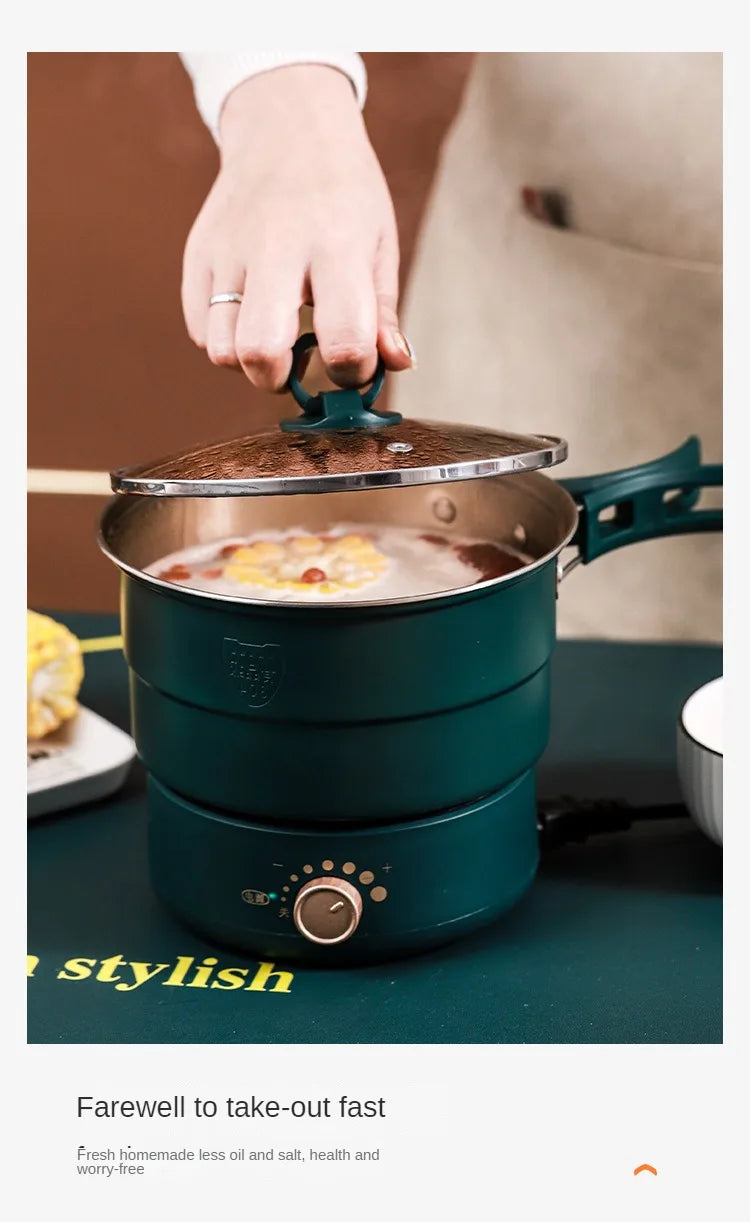 Electric Hot Pot Cooker Baby Porridge Multicooker Stew Heating Eggs Soup Pan Noodles Steamer Rice Cookers Cooking Pot EU Plug