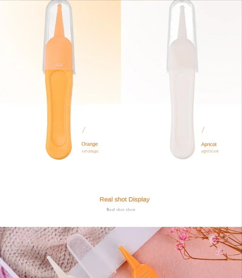 Tweezers Cleaning Forceps Baby Plastic Tweezers Nose Cleaner Tool Toddler Nasal Cavity Care Supplies Baby Essentials Kids Safety