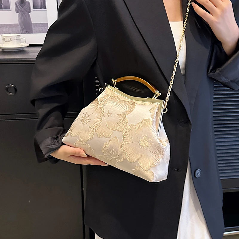 Women Party Dinner Bag Fashion Exquisite Ladies Dinner Bag Luxury Elegant Chain Simple Formal Gorgeous Crossbody Daily use Purse