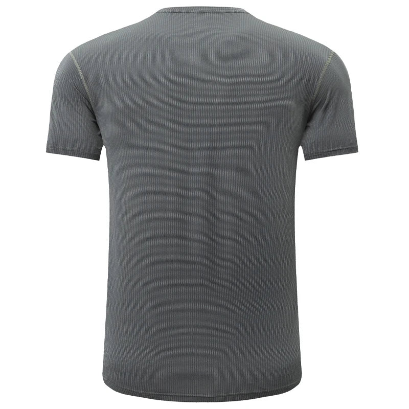 Gym Workout Tees Men Joggers Print Running Sportwear Bodybuilding Short Sleeves Mesh Quick Dry Breathable Training Shirts