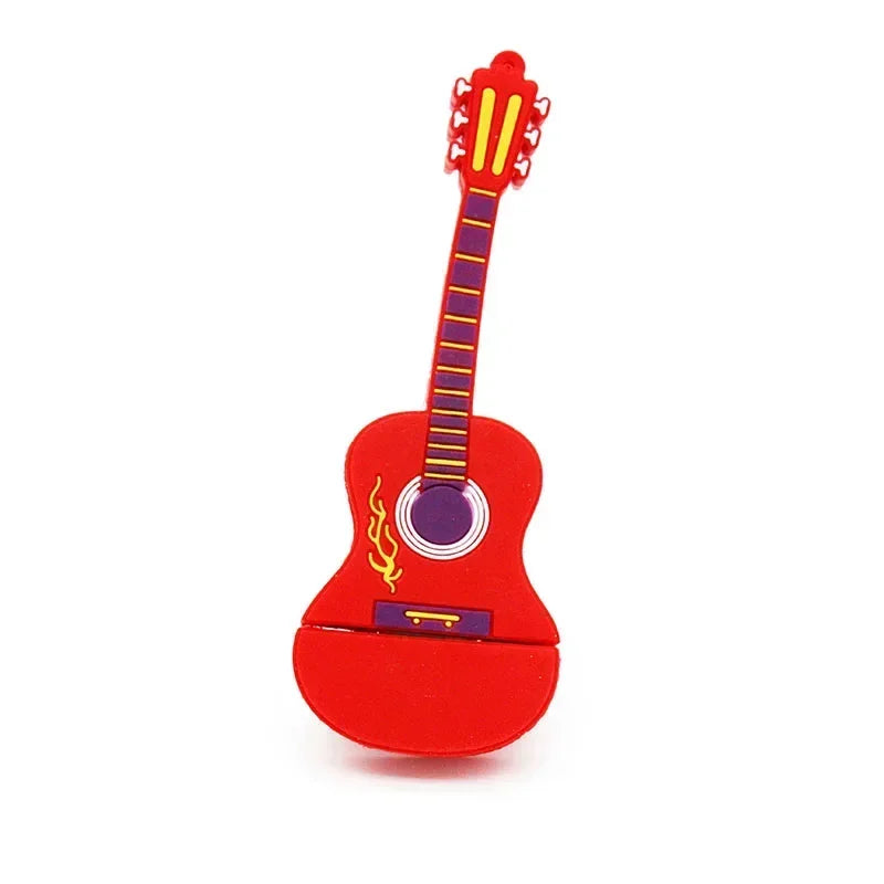 Cartoon Cle Usb Pendrive Guitar Piano Accordion USB Flash Drive  128GB 64GB 32GB 16GB 8GB 4GB USB 2.0 Memoria Stick Pen Drive