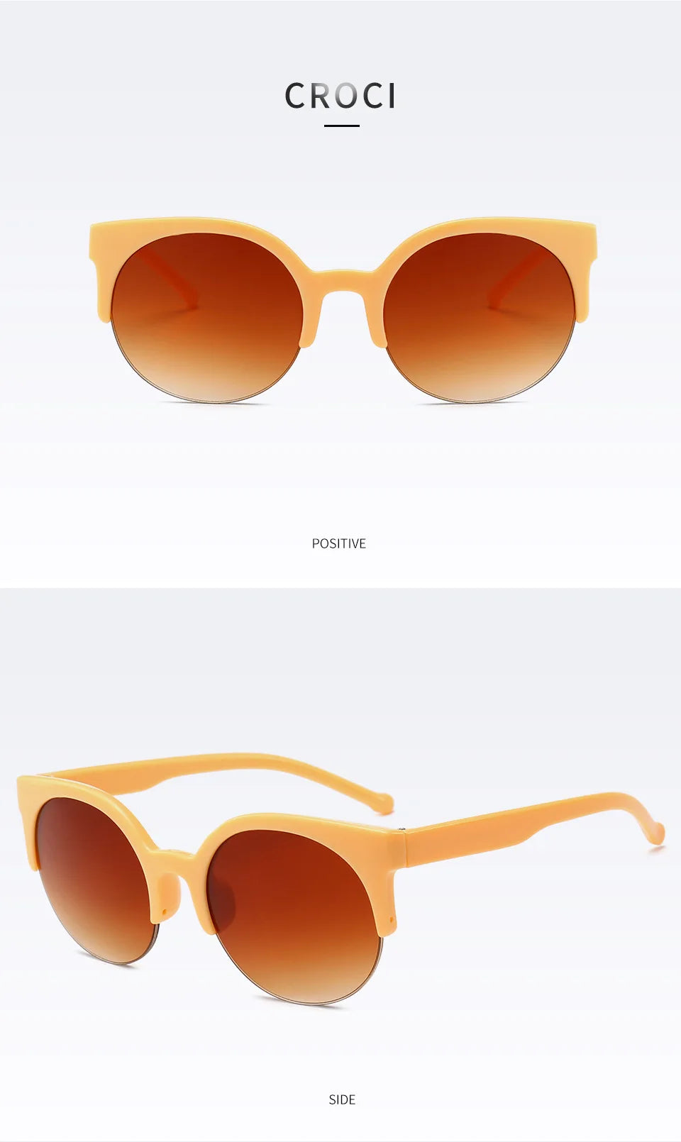 Cat Eye Women Sunglasses Oversized Sun Glasses Cat Eye Vintage Lens Mirror Female Eyewear Goggles for Women UV400 Gafas De Sol