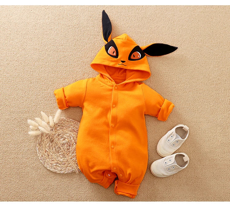 Neonatal Clothing Anime Role-Playing Fox Costume Cotton Comfortable And Soft Spring And Autumn Long Sleeved 0-18 Baby Jumpsuit