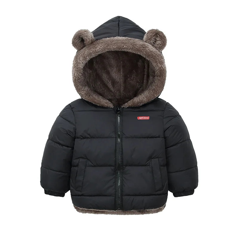 Baby hooded fleece winter jacket for boys & girls