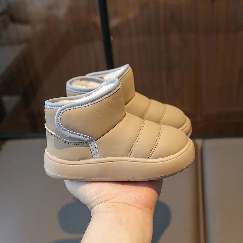 Autumn Winter Baby Boys Girls Snow Boots Children Outdoor Plush Shoes Anti-Slippery Infant Casual Shoes Waterproof Kids Boots