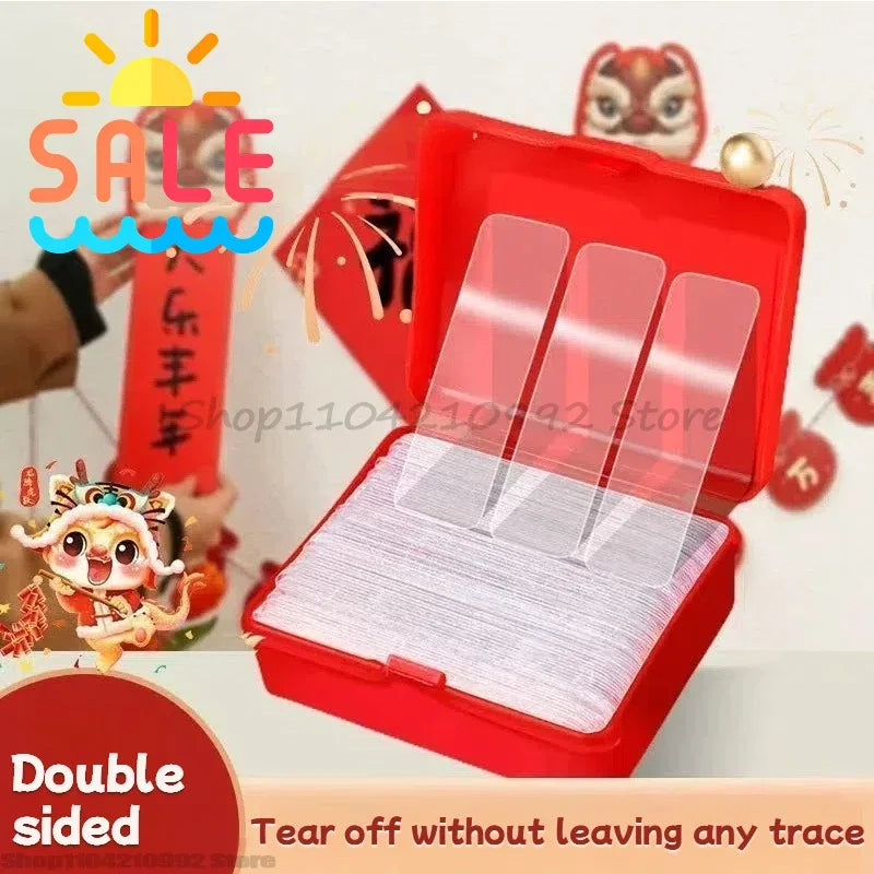 Double Sided Tape Strong Double Sided Adhesive Waterproof Removable Reusable Mounting Tape for Walls Wood Tile Plastic