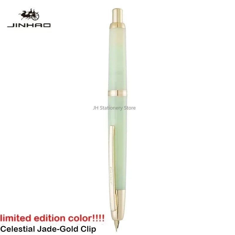 Burgundy Limited Edition!!! JINHAO 20 Press Fountain Pen Retractable Writing Ink Converter Office Supplies PK 10 A1 Stationery