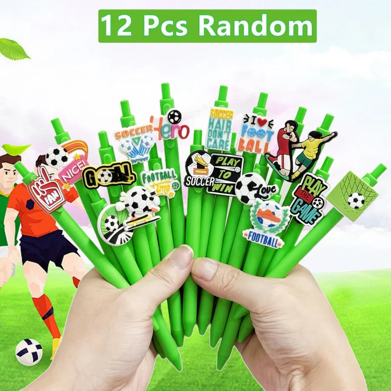 6/12/18 Football Sports Series Writing Office Ballpoint Pen Creative Football Theme Black Ink Desktop Accessories Essential for