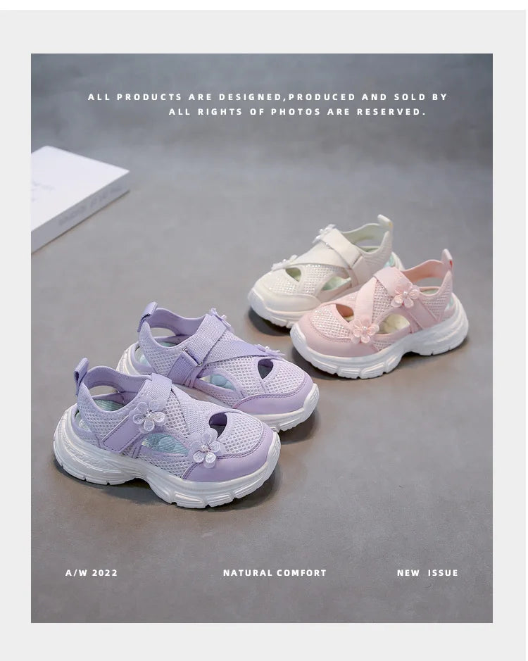 Summer Sandals New Fashion Simple Girls' Shoes Anti Slip Soft Comfort Beach Casual Shoe Breathable Versatile Simple Sports Shoes