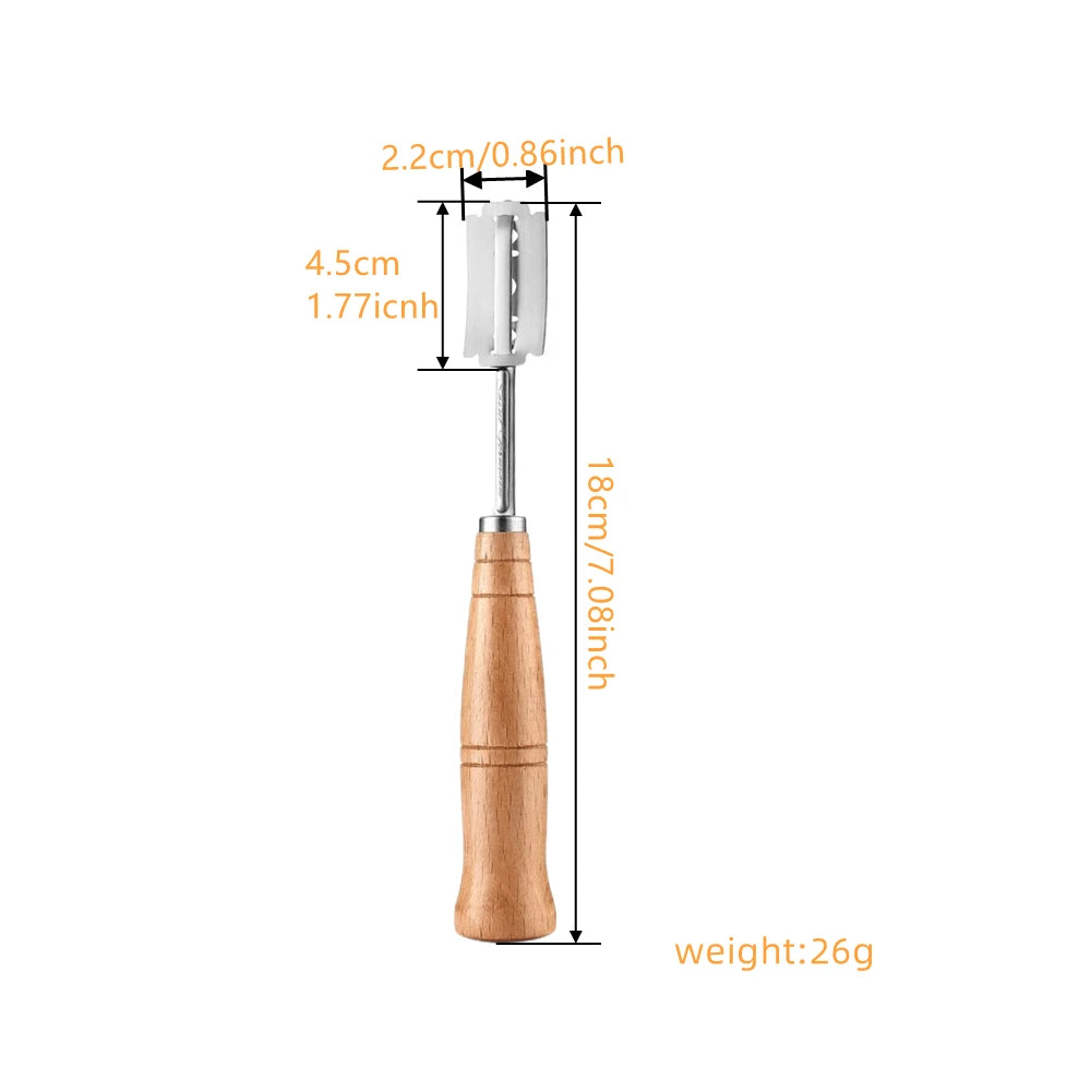 Baking Tools Accessories for kitchens Bread cutting tools with wooden handles for bakers with knives with 5 baking parts