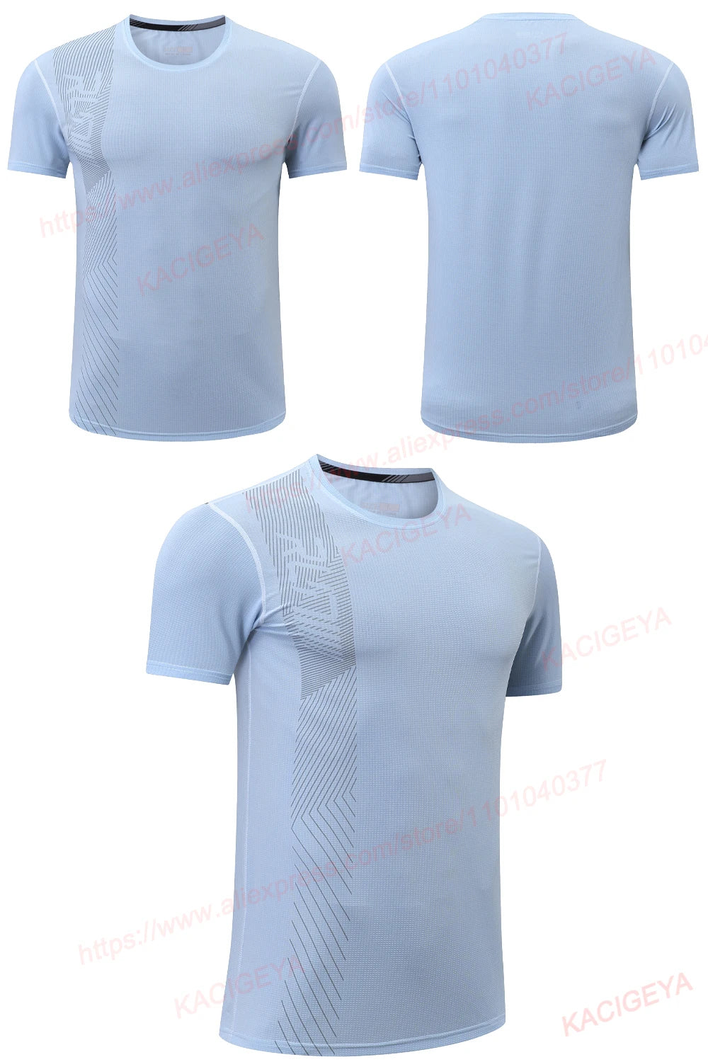 Gym Workout Tees Men Joggers Print Running Sportwear Bodybuilding Short Sleeves Mesh Quick Dry Breathable Training Shirts