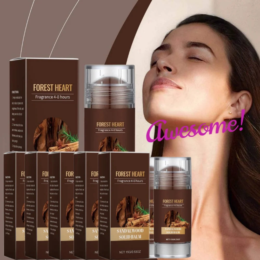 Sandalwood Perfume Balm Long Lasting Body Scent Temptation Flirting Charming Attraction Natural Fragrance Deodorant Solid Stick