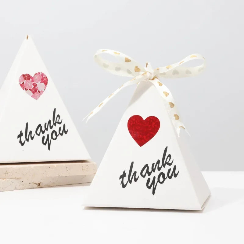 50-500pcs 1inch Red Heart Stickers for Valentine's Day Baking Packaging Sticker Envelope Seals Love Decorative Sticker