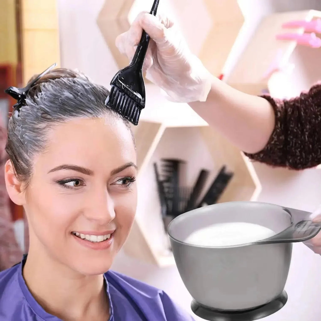 【Hot sales】6pcs/set Professional Hair Coloring Kit for Barber Salon and Home Use - Includes Hairdressing Tools for Perfect