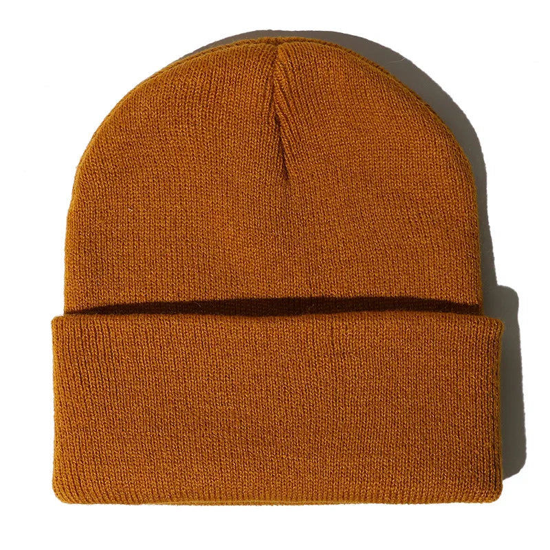 Winter Hats Unisex New Beanies Hat Knitted Solid Cap For Women Men Autumn Female Beanie Warmer Bonnet Men Casual Cap Wholesale