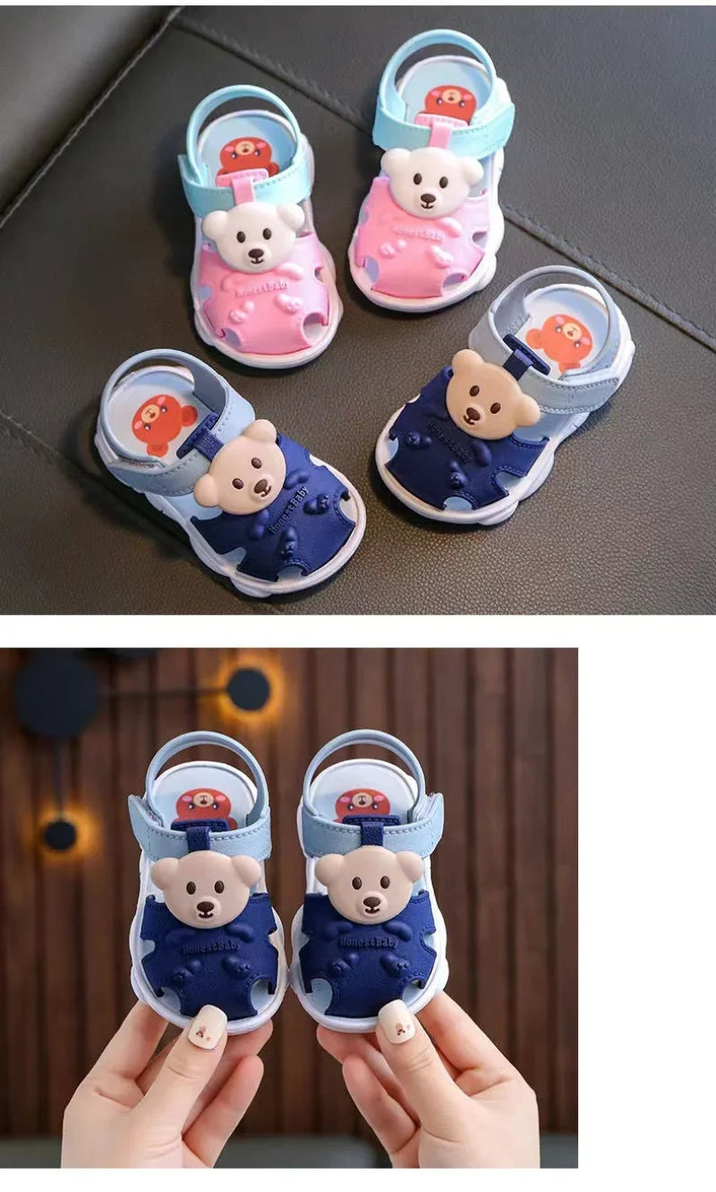 2026 Summer Baby Boys Girls Sandals Children Beach Sandals Cartoon Infant Toddler Shoes Comfortable Soft Sole Kids Student Shoes