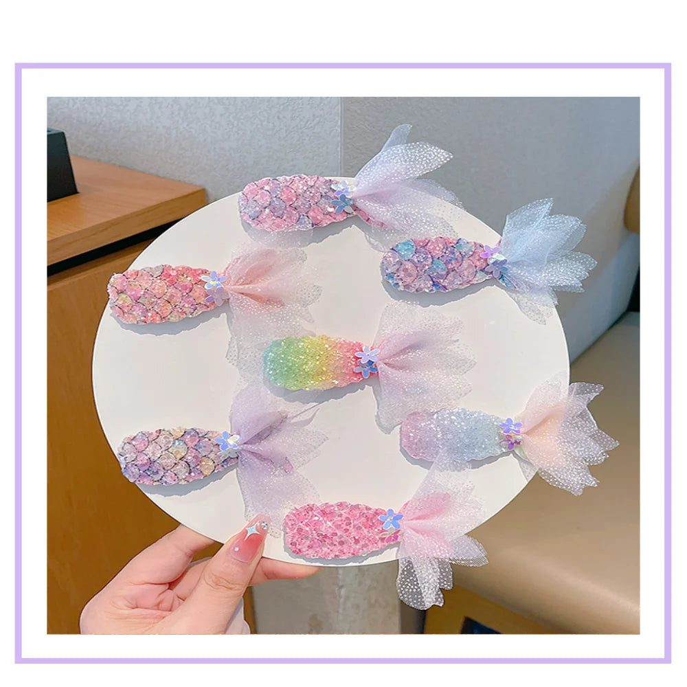 Kids Hair Clip Princess Hairpins Hair Ornament Cute Hair Accessories For Birthday Gift Party