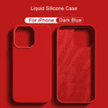 Original Liquid Silicone Phone Case For APPLE iPhone 11 13 12 14 15 Pro Max Cases For iPhone 15 Plus Shockproof Protective Cover