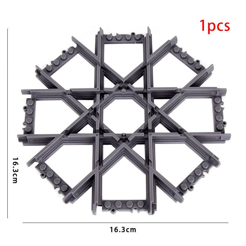 MOC City Train Rail Crossing Flexible Tracks Forked Straight Curved Rails Switch Building Block Bricks Creative DIY Toys