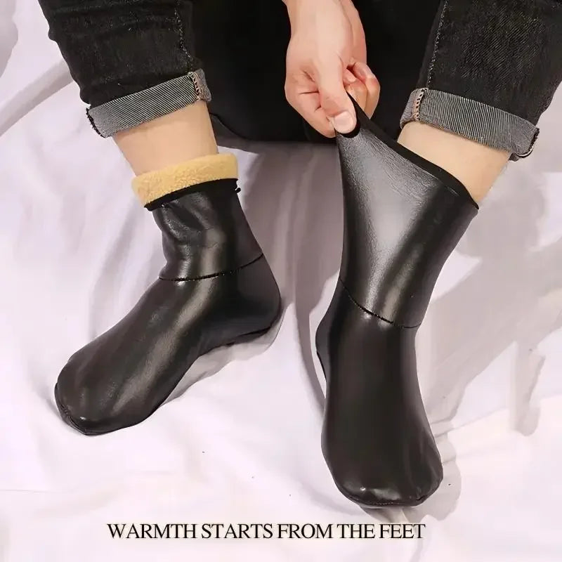 Warm Socks for Men Women 1 3 5 Pairs Winter Thick Velvet Non Slip Waterproof Socks Indoor Outdoor Anti Cold Floor Socks