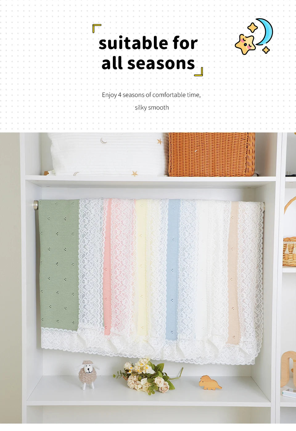 Baby Blankets Cotton Newborn Boys Girls Swaddle Wrap Quilts For Stroller Bedding 102*82cm Children Cellular Ultra-Soft Knitted