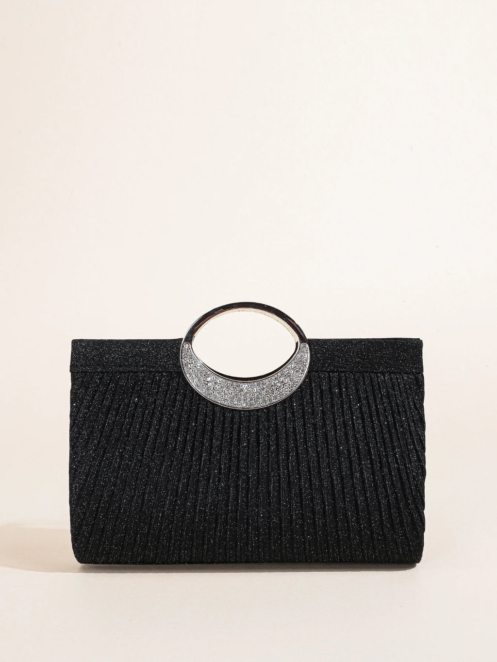 Women Crystal Oval  Handle Glitter Clutch Purses for Women Evening Bags Party Clutches Wedding Purses Cocktail Prom Handbags