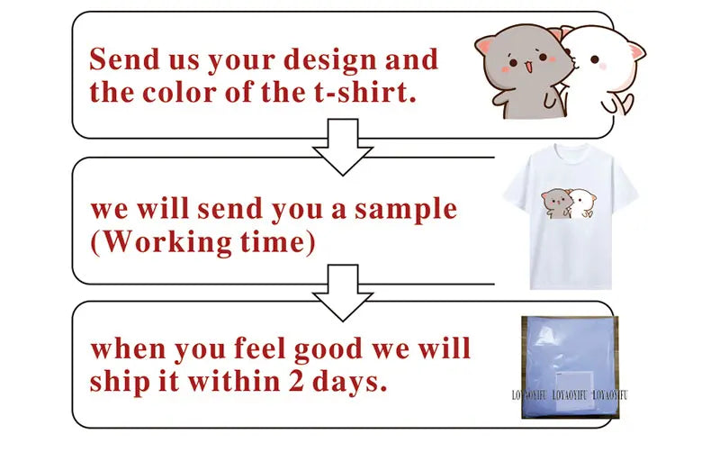 Kawaii Bubu Dudu Couple Shirt Bear Panda Are Spy Love Things Couple Do Tshirt Cute Matching Cotton T-shirt Man Woman Casual Tees