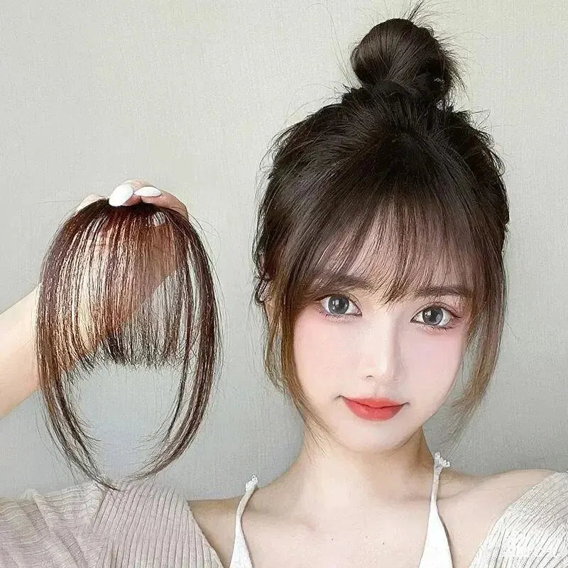Air Bangs Wig Summer Light And Thin Fake Bangs Natural Forehead Invisible And Traceless Bangs Wig Piece