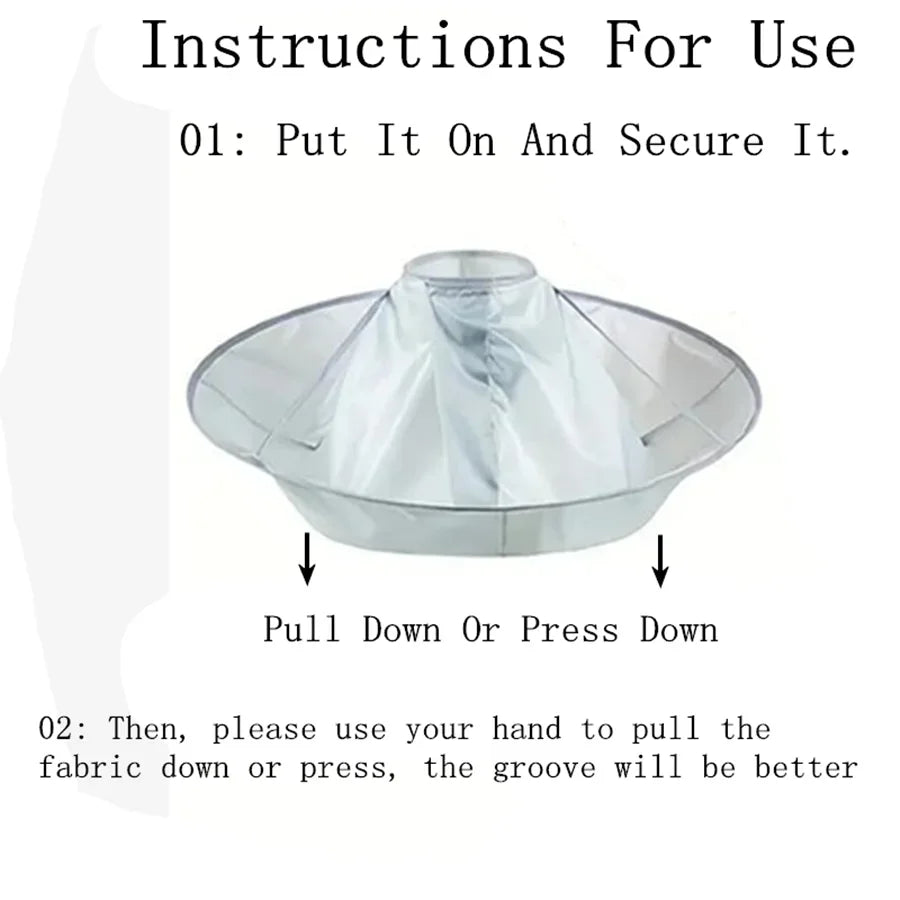 1pc Hair Cutting Cloak Umbrella Design Cover, Suitable For Salon Barber Cutting Cloak Wrap, Foldable Waterproof And Portable